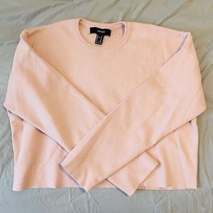 Baby pink cropped sweater